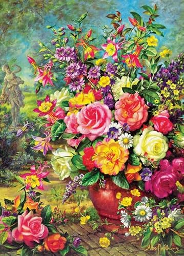 Puzzle 1000 Teile Vintage-Blumenposter für Erwachsene und Familien, Puzzlespielzeug, Dekompressionsspiel, Qz208Yk, 50 x 70 cm Puzzle 1000 Teile Vintage-Blumenposter für Erwachsene und Familien, Puzzlespielzeug, Dekompressionsspiel, Qz208Yk, 50 x 70 cm von KUTDE