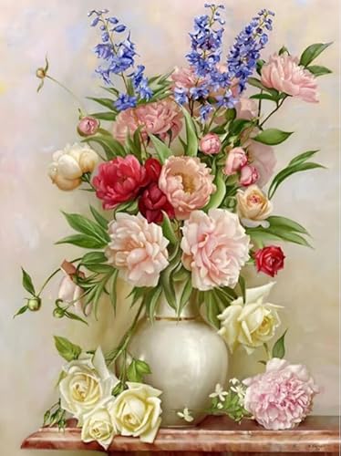 Puzzle 1000 Teile Vintage-Blumenposter für Erwachsene und Familien, Puzzlespielzeug, Dekompressionsspiel, Qz212Yk, 50 x 70 cm von KUTDE