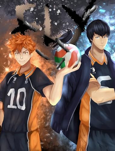 Puzzle 1000 japanische Animes Haikyuu!! Poster für Erwachsene Lernspielzeug Puzzles Gt172Zw 26x38CM von KUTDE