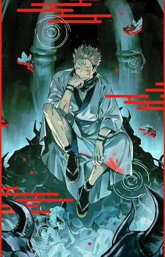 Puzzle 1000 japanische Animes Itadori Yuji Poster für Erwachsene Lernspielzeug Puzzles Gt527Zw 38x52CM von KUTDE