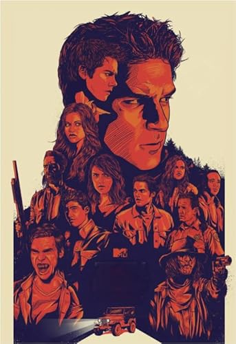 Puzzle 2000 Bloodthirsty Scott.McCall Actionfilmplakat für Erwachsene Lernspielzeug Puzzles Vy282Nt 70x100CM von KUTDE