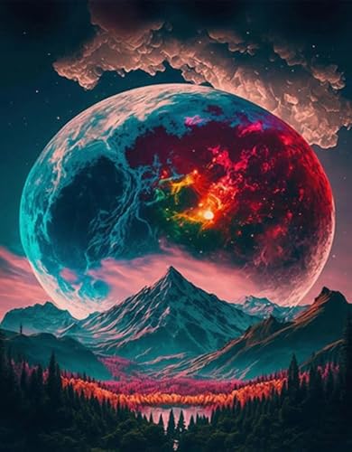 Puzzle 2000 Teile Abstraktes buntes Himmelsplakat Dekompressionsspiel für Spielzeug für Erwachsene Gt155Zw 70x100CM von KUTDE