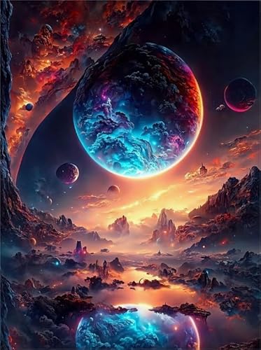 Puzzle 2000 Teile Abstraktes buntes Himmelsplakat Dekompressionsspiel für Spielzeug für Erwachsene Gt157Zw 70x100CM von KUTDE