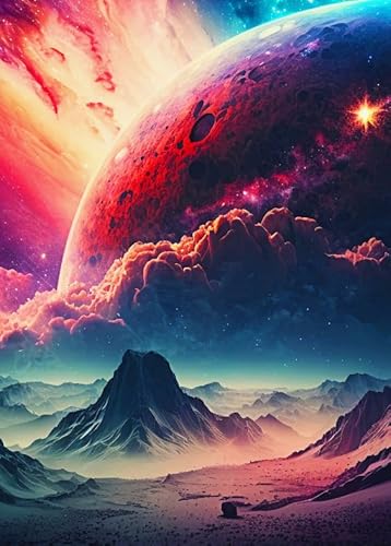 Puzzle 2000 Teile Abstraktes buntes Himmelsplakat Dekompressionsspiel für Spielzeug für Erwachsene Gt158Zw 70x100CM von KUTDE