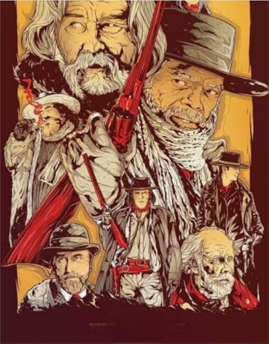 Puzzle 2000 Teile Actionfilm The Hateful Eight Poster für Erwachsene und Familien, Dekompressionsspielzeug, Xq438Zy, 70 x 100 cm von KUTDE