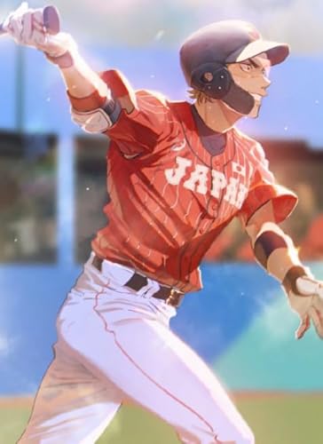 Puzzle 2000 Teile Baseball Sport Anime Ace Poster Home Stress Relief Spiel Vw58Qp 70x100CM von KUTDE