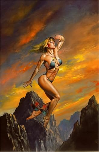 Puzzle 2000 Teile Boriss Vallejo Kunst Ölgemälde Poster Spielzeug Erwachsene Dekompressionsspiel Xq126Zy 70x100CM von KUTDE