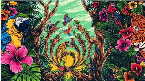 Puzzle 2000 Teile Buschfarben-Tierplakat aus Holz für Erwachsene und Kinder, Spiele, Lernspielzeug, Kx338Zy, 70 x 100 cm Puzzle 2000 Teile Buschfarben-Tierplakat aus Holz für Erwachsene und Kinder, Spiele, Lernspielzeug, Kx338Zy, 70 x 100 cm von KUTDE