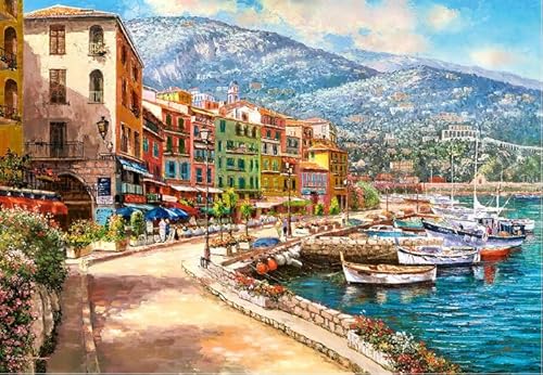 Puzzle 2000 Teile Französische Landschaften Poster Puzzles Lernspielzeug für Erwachsene Gt39Zw 70x100CM von KUTDE