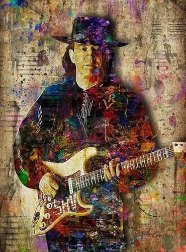 Puzzle 2000 Teile Gitarrist Sänger SRVaughans Poster Dekompressionsspiel für Spielzeug für Erwachsene Xq663Zy 70x100CM von KUTDE