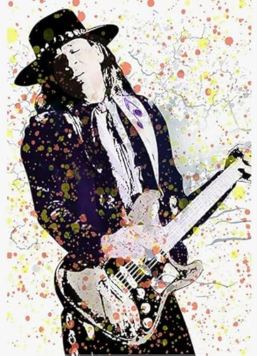 Puzzle 2000 Teile Gitarrist Sänger SRVaughans Poster Dekompressionsspiel für Spielzeug für Erwachsene Xq665Zy 70x100CM von KUTDE