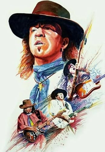 Puzzle 2000 Teile Gitarrist Sänger SRVaughans Poster Dekompressionsspiel für Spielzeug für Erwachsene Xq666Zy 70x100CM von KUTDE