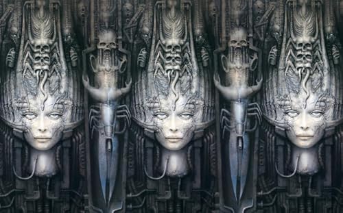Puzzle 2000 Teile HRGiger Abstrakte Kunst Poster Spielzeug Dekompressionsspiel für Erwachsene Qw184Zp 70x100CM von KUTDE