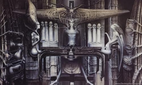 Puzzle 2000 Teile HRGiger Abstraktes Kunstposter Spielzeug für Erwachsene Dekompressionsspiel Gt204Zw 70x100CM von KUTDE