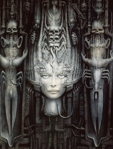 Puzzle 2000 Teile HRGiger Abstraktes Kunstposter Spielzeug für Erwachsene Dekompressionsspiel Gt208Zw 70x100CM von KUTDE