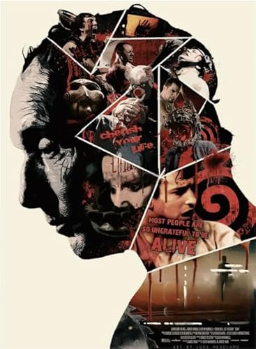 Puzzle 2000 Teile Horrorfilm Saws Poster für Erwachsene Familien Puzzle Spielzeug Dekompressionsspiel Xq453Zy 70x100CM von KUTDE