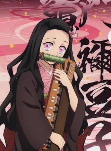 Puzzle 2000 Teile Japanische Animes Dämonen Tanjirou Poster Puzzles Lernspielzeug für Erwachsene Xq449Zy 70x100CM von KUTDE