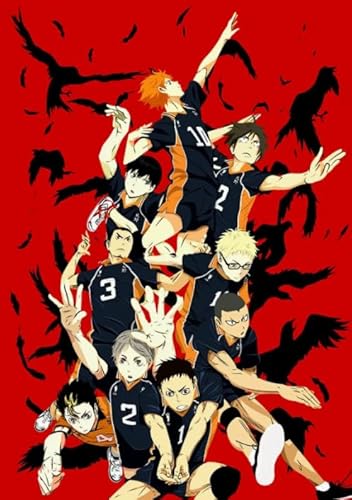 Puzzle 2000 Teile Japanisches Anime Haikyu!! Poster für Erwachsene Familienspiele Lernspielzeug Xq649Zy 70x100CM von KUTDE