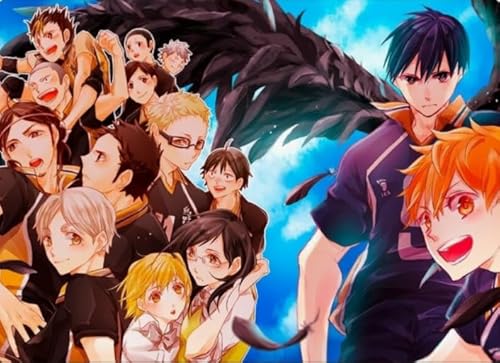 Puzzle 2000 Teile Japanisches Anime Haikyuu!! Poster für Erwachsene und Familien, Dekompressionsspielzeug, Gt232Zw, 70 x 100 cm von KUTDE