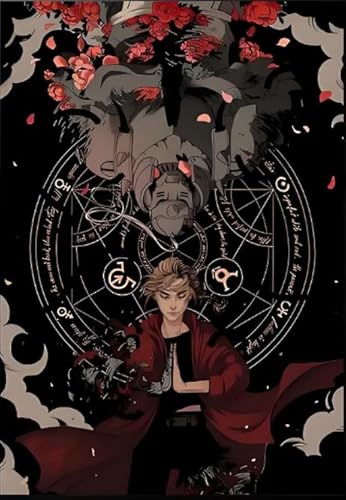Puzzle 2000 Teile Japanisches Anime-Poster „Full Metal Alchemys“ für Erwachsene und Familien, Dekompressionsspielzeug, Xq407Zy, 70 x 100 cm von KUTDE