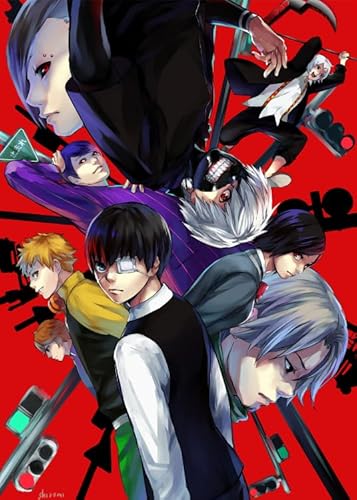 Puzzle 2000 Teile Japanisches Anime-Poster „Tokyo Jinmu Takizawa“ für Erwachsene, Lernspielzeug, Puzzles, Xq414Zy, 70 x 100 cm von KUTDE