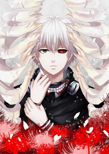 Puzzle 2000 Teile Japanisches Anime-Poster „Tokyo Ken Kaneki“, Dekompressionsspiel für Erwachsene, Spielzeug Xq432Zp, 70 x 100 cm von KUTDE