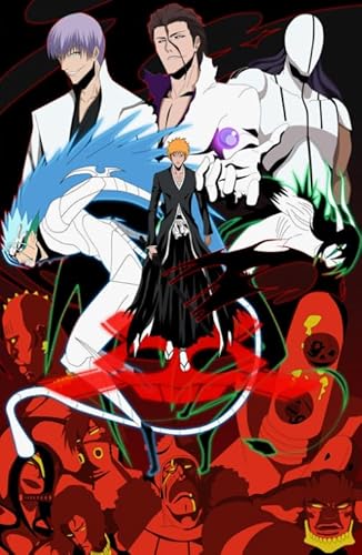 Puzzle 2000 Teile Japanisches Anime-Poster Kurosaki Bleachs, Dekompressionsspiel für Spielzeug für Erwachsene, Xq321Zy, 70 x 100 cm von KUTDE