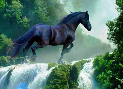 Puzzle 2000 Teile Tierpferd-Poster-Puzzle für Erwachsene, Lernspiel, Familiendekompressionsspielzeug, Xq485Zp, 70 x 100 cm von KUTDE