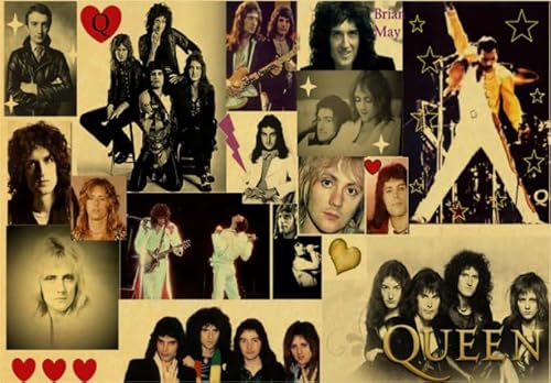 Puzzle 2000 Teile Vintage Rockband Poster für Erwachsene Kinder Spiele Lernspielzeug Kx5Zy 70x100CM von KUTDE