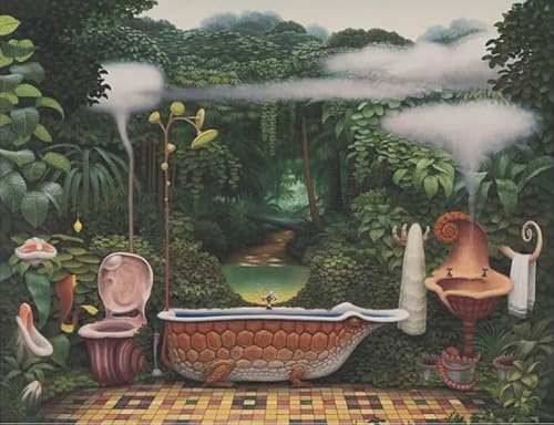 Puzzle 2000 Teile Yerkas Abstrakte Kunst Ölgemälde Poster Spielzeug Erwachsene Dekompressionsspiel Xq120Zy 70x100CM von KUTDE