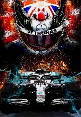 Qz35Yk 1000-teiliges Puzzle, Rennfahrer-F1-Poster, für die Familie, Stressabbau, Lernspielzeug, 50 x 70 cm Qz35Yk 1000-teiliges Puzzle, Rennfahrer-F1-Poster, für die Familie, Stressabbau, Lernspielzeug, 50 x 70 cm von KUTDE