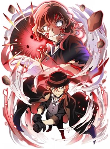Xq368Zy 1000-teiliges Anime-Poster „Bungos Dogs Nakajima Atsushi“ für Erwachsene, Familien-Lernspielzeug, 50 x 70 cm von KUTDE
