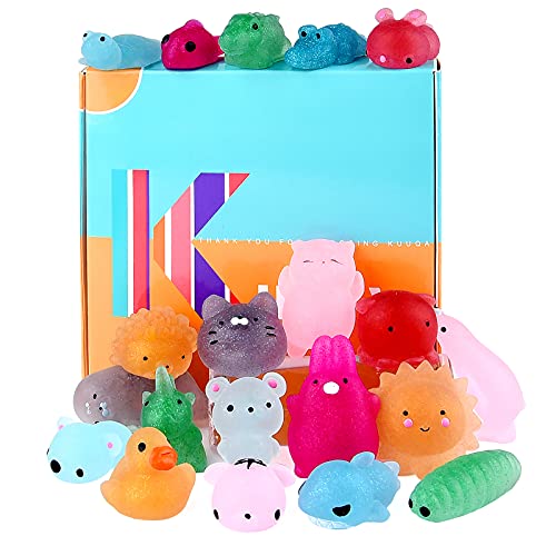 KUUQA 20pcs Glitzer Squishys Spielzeug, Squeeze Tierspielzeug für sensorische Erwachsene Stressabbau Spielzeug Geburtstagsfeier Gefälligkeiten für Kinder Goodie Bag Ostereierfüller KUUQA 20pcs Glitzer Squishys Spielzeug, Squeeze Tierspielzeug für sensorische Erwachsene Stressabbau Spielzeug Geburtstagsfeier Gefälligkeiten für Kinder Goodie Bag Ostereierfüller von KUUQA