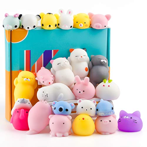 KUUQA 25Pcs Cute Squeeze Animal Toys Squishies Panda Cat Paw Mini Soft Squeeze Stressabbau Spielzeug für Geburtstagsfeier Ostereierfüller Goodie Bag Stuffers KUUQA 25Pcs Cute Squeeze Animal Toys Squishies Panda Cat Paw Mini Soft Squeeze Stressabbau Spielzeug für Geburtstagsfeier Ostereierfüller Goodie Bag Stuffers von KUUQA