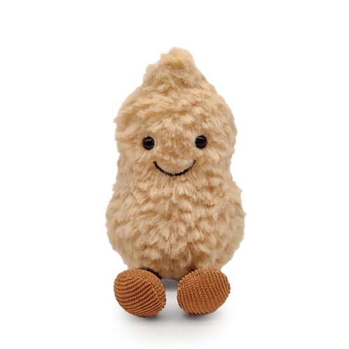 KUWUNG 15cm Erdnuss Plüschpuppe, Peanut Plush Toy, Soft Stuffed Doll Smile Face Groundnut Plushies, Amuseable Groundnut with Legs Stuffed Party Dekoration KUWUNG 15cm Erdnuss Plüschpuppe, Peanut Plush Toy, Soft Stuffed Doll Smile Face Groundnut Plushies, Amuseable Groundnut with Legs Stuffed Party Dekoration von KUWUNG