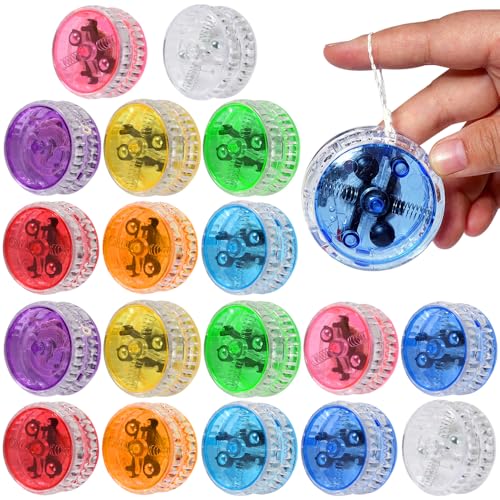 KUWUNG 18 Stücke LED Licht Jo-Jo mit Neun Farben, Responsive Yoyo, Reaktives Kugellager JoJo, JoJo Leuchtend, JoJo Spielzeug für Anfänger und Kinder, für Party Gastgeschenk KUWUNG 18 Stücke LED Licht Jo-Jo mit Neun Farben, Responsive Yoyo, Reaktives Kugellager JoJo, JoJo Leuchtend, JoJo Spielzeug für Anfänger und Kinder, für Party Gastgeschenk von KUWUNG