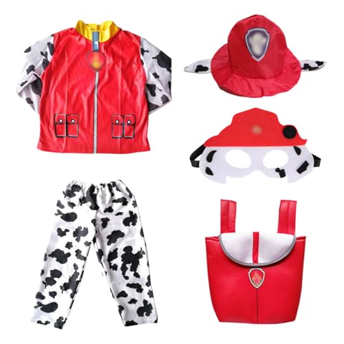 KUWUNG Chase Kostüm Kinder, 5-Teiliges Faschingskostüme Kinder Mädchen, Halloween Kostüm Cosplay Kleidung für 2-4 Jahre Mädchen Höhe 90-105cm KUWUNG Chase Kostüm Kinder, 5-Teiliges Faschingskostüme Kinder Mädchen, Halloween Kostüm Cosplay Kleidung für 2-4 Jahre Mädchen Höhe 90-105cm von KUWUNG