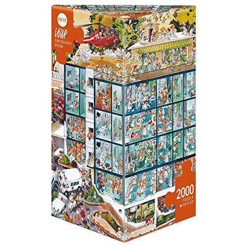Heye 25784 - Dreieckspuzzles 2000 Teile Emergency Room, Jean-Jacques Loup, Yellow Heye 25784 - Dreieckspuzzles 2000 Teile Emergency Room, Jean-Jacques Loup, Yellow von KV&H Verlag GmbH