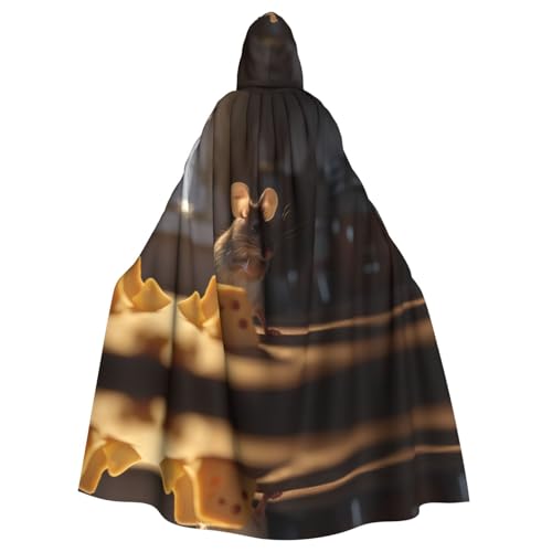 KVCBUYK Mäuse Prints Halloween Erwachsene Kapuzenumhang für Partys und Kostüme mit Fliege und super großer Kapuze KVCBUYK Mäuse Prints Halloween Erwachsene Kapuzenumhang für Partys und Kostüme mit Fliege und super großer Kapuze von KVCBUYK