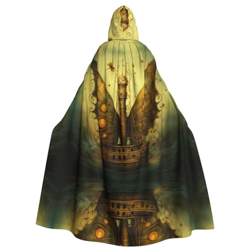 KVCBUYK Schmetterlingssegel-Druck Halloween Erwachsene Kapuzenumhang für Partys und Kostüme mit Fliege und super großer Kapuze KVCBUYK Schmetterlingssegel-Druck Halloween Erwachsene Kapuzenumhang für Partys und Kostüme mit Fliege und super großer Kapuze von KVCBUYK