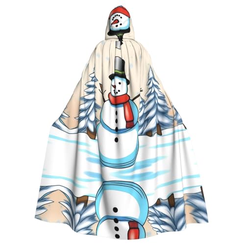 KVCBUYK Schneemann-Druck Halloween Erwachsene Kapuzenumhang für Partys und Kostüme mit Fliege und super großer Kapuze KVCBUYK Schneemann-Druck Halloween Erwachsene Kapuzenumhang für Partys und Kostüme mit Fliege und super großer Kapuze von KVCBUYK