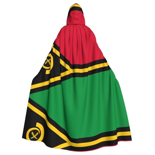 KVCBUYK Vanuatu Print Halloween Erwachsene Kapuzenumhang für Partys und Kostüme mit Fliege und super großer Kapuze KVCBUYK Vanuatu Print Halloween Erwachsene Kapuzenumhang für Partys und Kostüme mit Fliege und super großer Kapuze von KVCBUYK