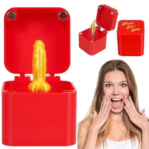 KVGBNT Mittelfinger Box, Mittelfinger Geschenk, 1.96Zoll*1.96Zoll Geschenkbox Mit Deckel Prank, für Büro und Wohnkultur Fun Prank Gift, für Deinen Männlich Freunde(Männlich Freunde Geschenke) von KVGBNT