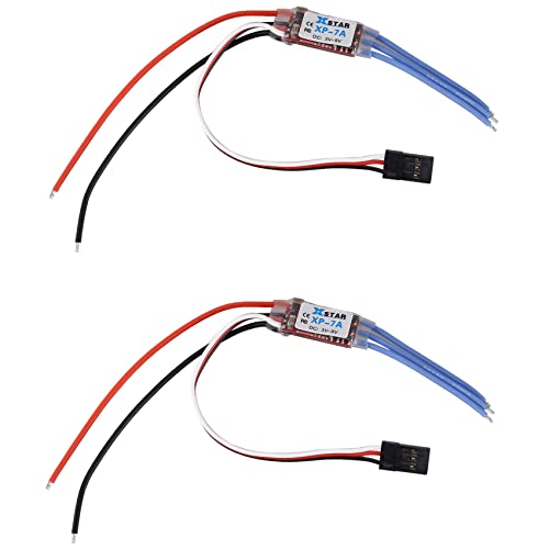 KVSERT 2 x XP-7A RC Drohne bürstenlos ESC 7A 1-2S elektronischer Geschwindigkeitsregler für RC Flugzeug von KVSERT