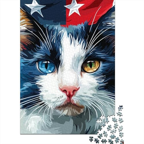 Amerikanische Kurzhaarauslese Puzzles 1000 Teile Schwer Puzzle Spielzeug Lernspiel Impossible Herausforderungsspielzeug Für Erwachsene Und Kinder in Bewährter 1000pcs (75x50cm) von KVZPQCVYU