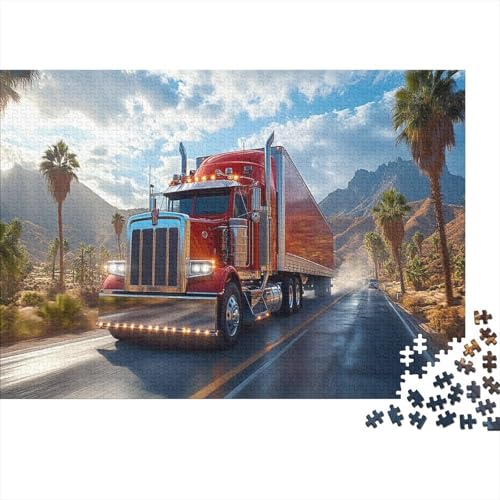 Big Truck Puzzlespiel 1000 Teile Puzzle Für Erwachsene Und Kinder Ab 14 Jahren, Puzzle Erwachsenen Puzzlespi Puzzel 1000pcs (75x50cm) von KVZPQCVYU
