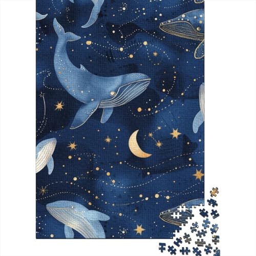 Cute Wal Puzzle 1000-teilige Schwer Puzzle Spielzeug Lernspiel Impossible Herausforderung Spielzeug Für Erwachsene Und Kinder in Bewährter 1000pcs (75x50cm) von KVZPQCVYU