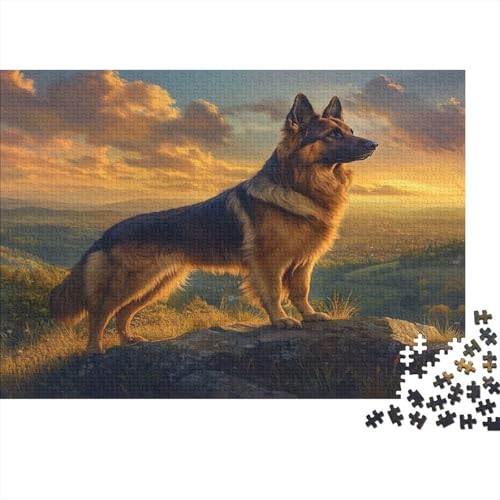 Deutscher Schäferhunds 1000 Stück Puzzles Für Erwachsene Teenager Stress Abbauen Familien-Puzzlespiel Mit Poster in 1000-teiliges Puzzle Kinder Lernspiel Spielzeug Geschenk Puzzel 1000pcs (75x50cm) Deutscher Schäferhunds 1000 Stück Puzzles Für Erwachsene Teenager Stress Abbauen Familien-Puzzlespiel Mit Poster in 1000-teiliges Puzzle Kinder Lernspiel Spielzeug Geschenk Puzzel 1000pcs (75x50cm) von KVZPQCVYU