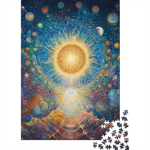 Kosmisches Weltall Puzzle 1000-teilige Schwer Puzzle Spielzeug Pädagogisches Spiel Impossible Herausforderung Spielzeug Für Erwachsene Und Kinder in Bewährter 1000pcs (75x50cm) von KVZPQCVYU