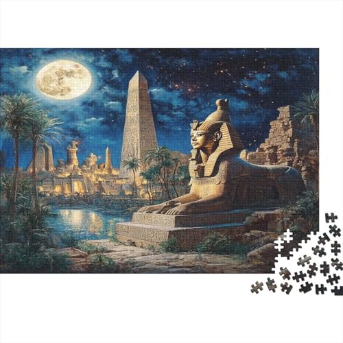 Ägyptische Sphinx Puzzle 1000pcs (75x50cm) Puzzles, Die Für Erwachsene Und Personen Ab 14 Jahren Geeignet Sind von KWFYBEHZ